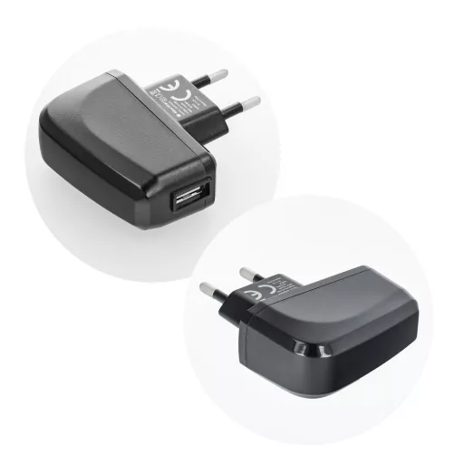 Blue Star Lite hálózati töltő USB-A 2A 10W + USB-A – USB-C kábel TFK-TC-1095B fekete