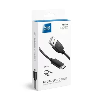   Blue Star Lite USB-A – Micro USB töltőkábel 3A 1,2 m fekete