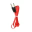 3,5 mm jack – 3,5 mm jack AUX kábel lapos 1 m piros
