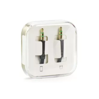 3,5 mm jack – 3,5 mm jack AUX kábel BOX 1 m fekete