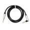 3,5 mm jack – 3,5 mm jack AUX kábel 90°-os csatlakozóval 1 m fekete