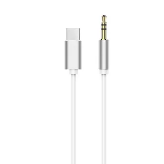 USB-C – 3,5 mm jack AUX kábel fehér