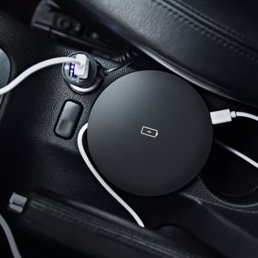 Forcell F-Energy Qi QC 15W vezeték nélküli töltő USB-C – USB-A adatkábellel fekete