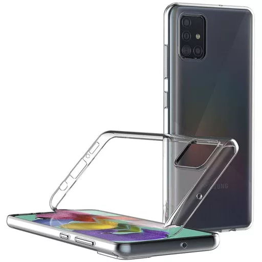 Szilikon tok Samsung A51 Clear Case 2 mm Box átlátszó