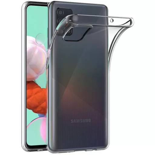 Szilikon tok Samsung A51 Clear Case 2 mm Box átlátszó
