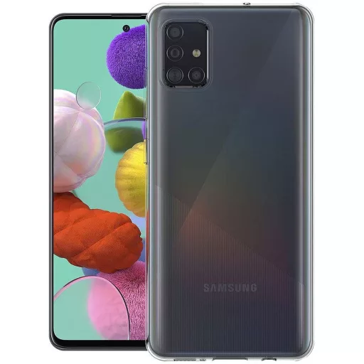 Szilikon tok Samsung A51 Clear Case 2 mm Box átlátszó