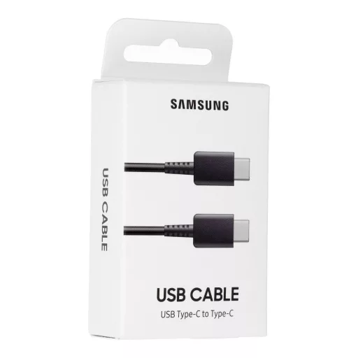 SAMSUNG eredeti USB-C – USB-C töltőkábel EP-DA705BBEGWW 1 m fekete