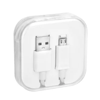 USB-A – Micro USB töltőkábel BOX 1A 1 m fehér