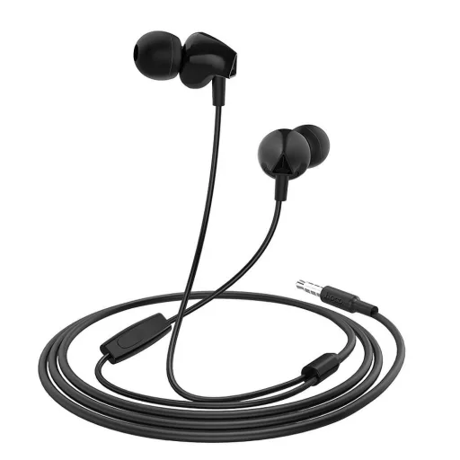 Hoco vezetékes fülhallgató 3,5 mm jack M60 fekete