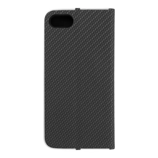 Luna Carbon Flip tok iPhone 7 / 8 / SE 2020 / SE 2022 fekete