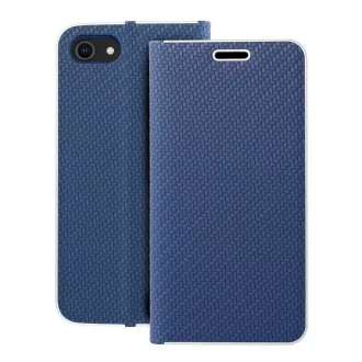 Luna Carbon Flip tok iPhone 7 / 8 / SE 2020 / SE 2022 kék