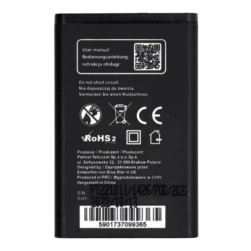 Akkumulátor Nokia 1208 / 1200 / C1 / 1616 / 1800 1100 mAh Blue Star