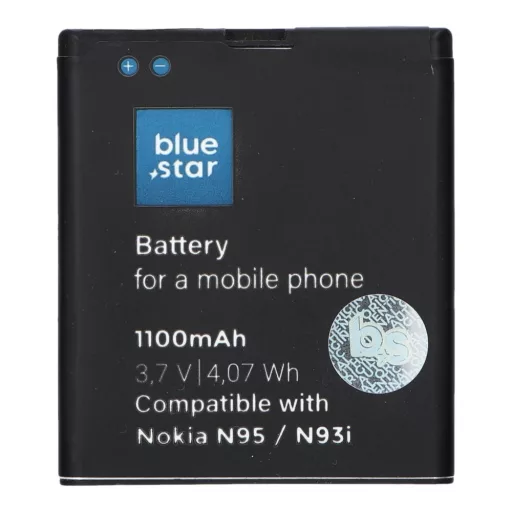 Blue Star Premium akkumulátor Nokia N95 / N93i / E65 készülékhez 1100 mAh