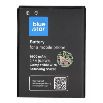   Akkumulátor Samsung S5830 Galaxy Ace / Galaxy Gio S5670 1600 mAh Blue Star Premium