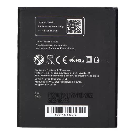 Blue Star Premium akkumulátor Samsung S3 Mini I8190 készülékhez 1500 mAh
