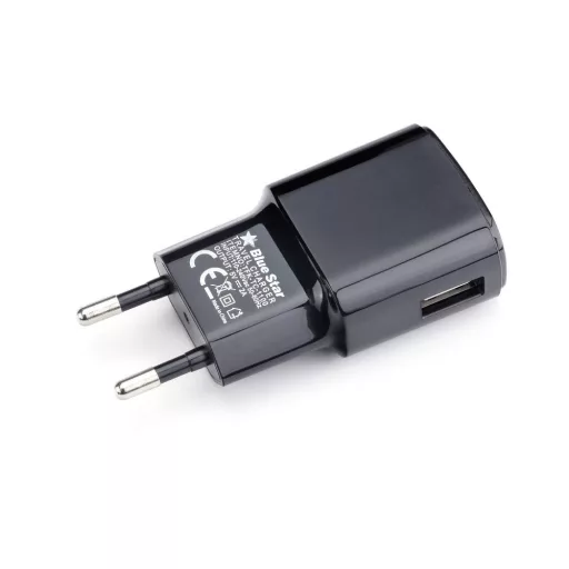 Hálózati töltő USB-A 2A 10W + USB-A – Micro USB kábel Blue Star TFK-TC-1100B fekete