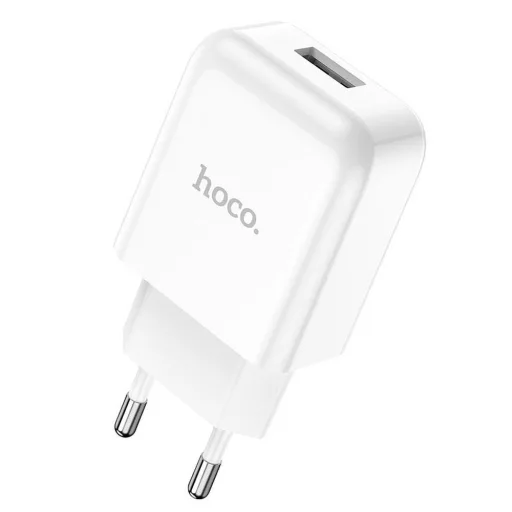 Hoco hálózati töltő USB-A 2A 10W + USB-A – Lightning kábel N2 fehér
