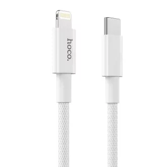 USB-C – Lightning kábel Hoco PD 3A 20W 1 m X56 fehér