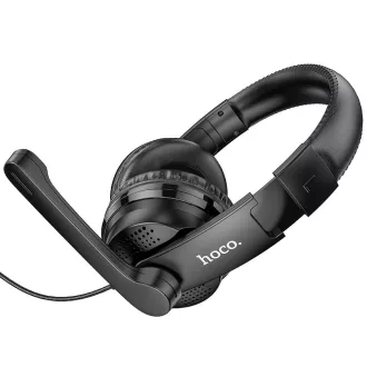 Hoco vezetékes fejhallgató 3,5 mm jack W103 fekete