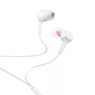 Hoco vezetékes fülhallgató 3,5 mm jack M78 fehér
