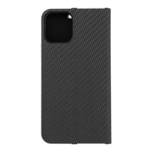 Luna Carbon Flip tok iPhone 12 / 12 Pro fekete