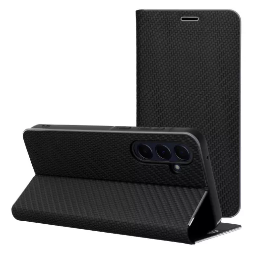 Luna Carbon Flip tok SAMSUNG A12 / M12 fekete