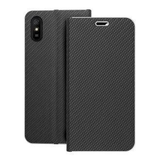 Luna Carbon Flip tok Xiaomi Redmi 9AT / Redmi 9A fekete