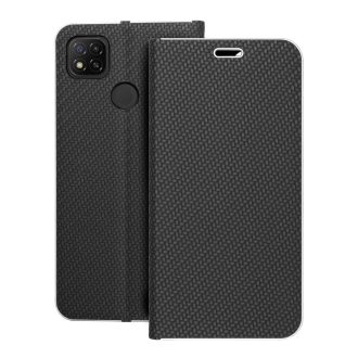 Luna Carbon Flip tok Xiaomi Redmi 9C / 9C NFC fekete