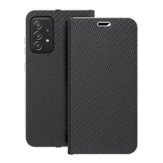   Luna Carbon Flip tok SAMSUNG A52 5G / A52 LTE ( 4G ) / A52s 5G fekete