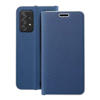   Luna Carbon Flip tok SAMSUNG A52 5G / A52 LTE ( 4G ) / A52s 5G kék