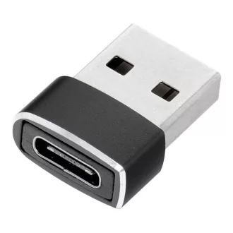 USB-C (anya) – USB-A (apa) adapter fekete