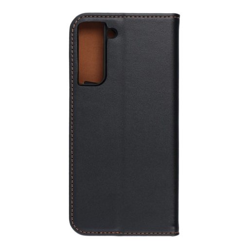 SMART PRO Leather bőrhatású flip tok  SAMSUNG S21 FE fekete