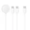 3 az 1-ben USB-C töltőkábel (USB-C – 2 × Lightning / Apple Watch) 3W 2A C3168 1,2 m fehér