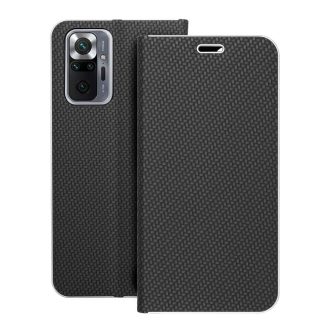 Luna Carbon Flip tok Xiaomi Redmi Note 10 Pro fekete