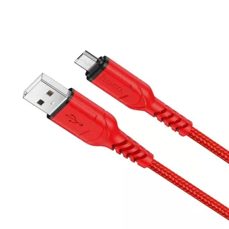 Hoco USB-A – Micro USB töltőkábel X59 2,4A 1 m piros