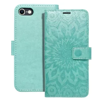   Mezzo Flip tok iPhone 7 / 8 / SE 2020 / SE 2022 mandala zöld