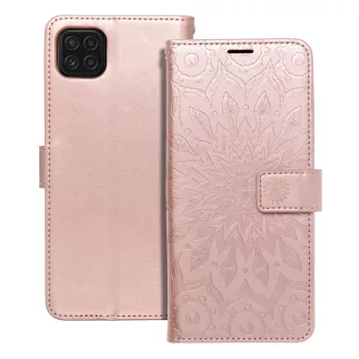 Mezzo Flip tok SAMSUNG A22 5G mandala rozéarany