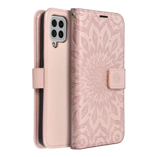 Mezzo Flip tok SAMSUNG A22 5G mandala rozéarany