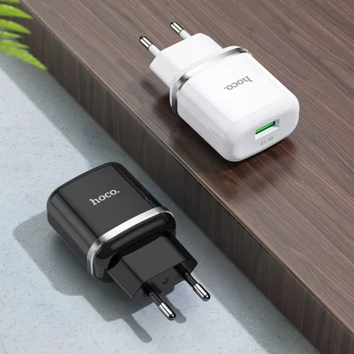 Hoco hálózati töltő USB-A QC3.0 3A 18W N3 fekete