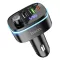 Hoco Bluetooth autós FM transmitter 2×USB-A + USB-C QC3.0 PD 20W E62 fekete