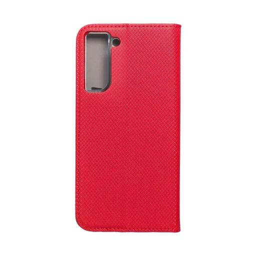 Smart Case Flip tok SAMSUNG S21 FE piros