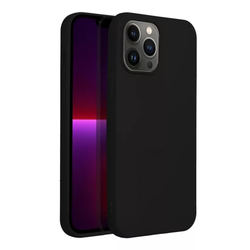 Szilikon tok iPhone 13 Pro Max fekete