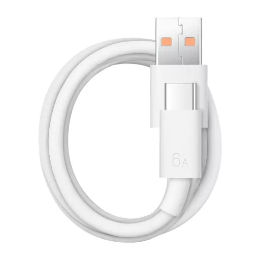 HUAWEI eredeti USB-A – USB-C töltőkábel 6A 66W LX04072043 1 m fehér