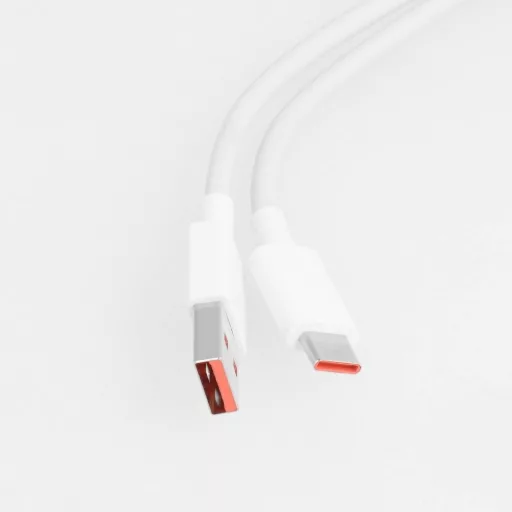XIAOMI eredeti USB-A – USB-C töltőkábel 6A 1 m fehér