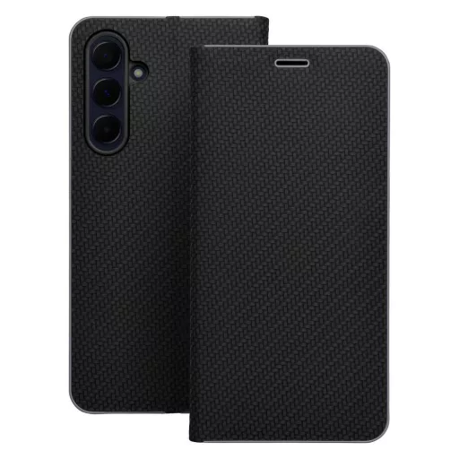 Luna Carbon Flip tok SAMSUNG A13 5G / A04S fekete