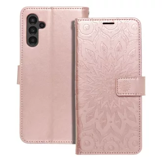 Mezzo Flip tok SAMSUNG A13 5G / A04S mandala rozéarany