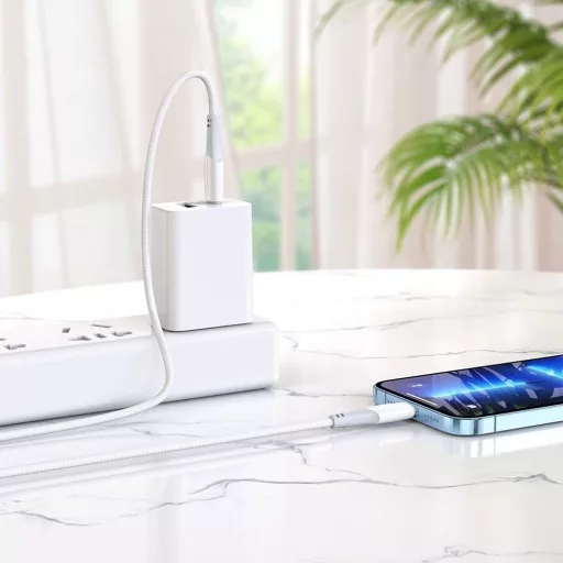 Cable USB C to Lightning Hoco PD 3A 20W 1 m X70 fehér
