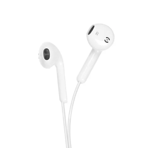 Forcell F-Audio vezetékes fülhallgató Lightning HR-ME25 fehér