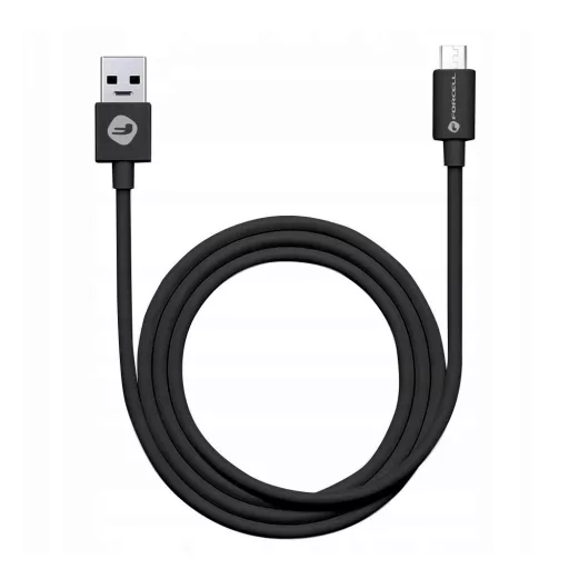 Forcell F-Energy USB-A – Micro USB töltőkábel Tube C321 2,4A 1 m fekete