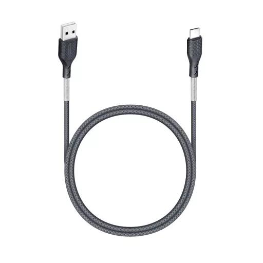 Forcell F-Energy USB-A – USB-C töltőkábel QC4.0 Carbon CB-02A 5A 60W 1 m fekete